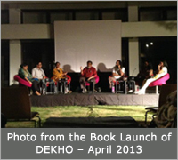 Photo from the Book Launch of DEKHO ï¿½ April 2013